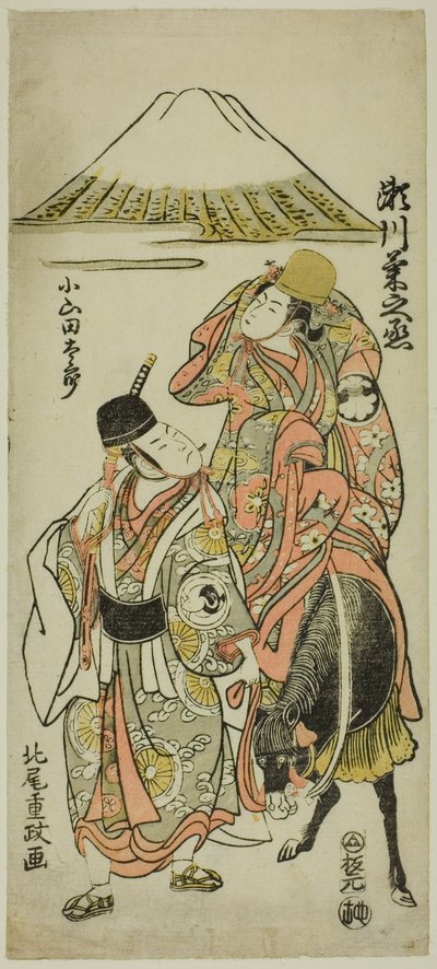 Les acteurs Segawa Kikunojo II en tant qu