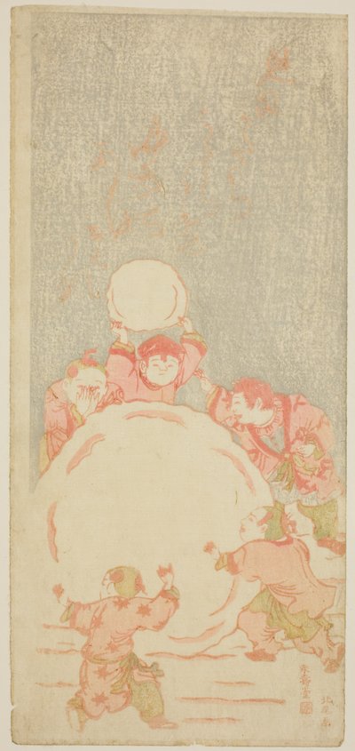 Le grand bonhomme de neige, vers 1764 - Kitao Shigemasa