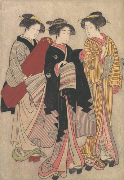 Deux geishas en promenade, 1739-1820 - Kitao Shigemasa