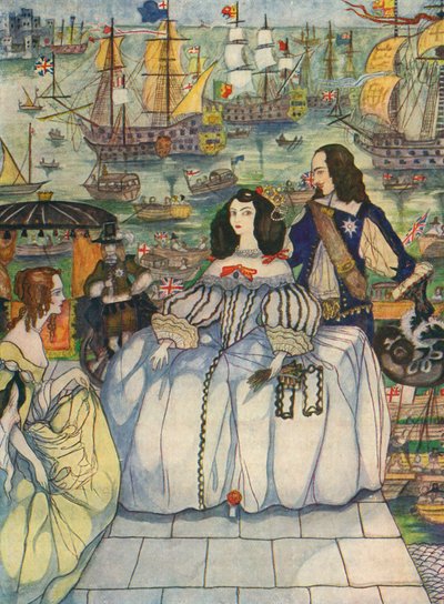 Arrivée de Catherine de Bragance à Portsmouth pour son mariage avec Charles II - Kitty Shannon