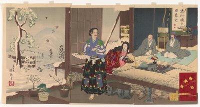 Chushingura, Yuranosuke à la retraite - Kiyochika Kobayashi