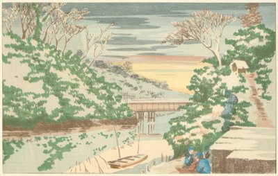 Neige à Ochanomizu - Kiyochika Kobayashi