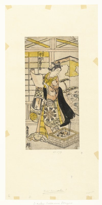 Acteur Nakamura Tomijuro I dans le rôle de Yaoya Oshichi - Kiyonobu (II) , Torii