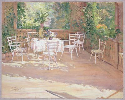 Vue de la véranda - Klara Zeidler