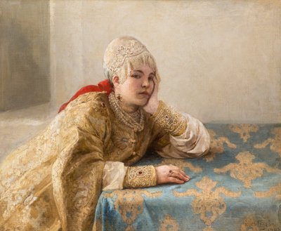 Fille de boyard - Klavdiy Vasilievich Lebedev