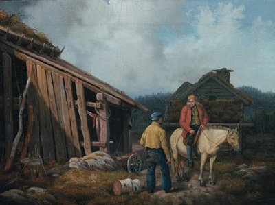 Homme à cheval - Knud Bergslien