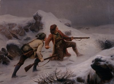 Chasse au renne - Knud Bergslien
