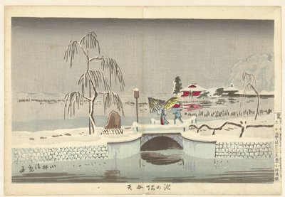 Le sanctuaire de Benten à Ikenohata - Kobayashi Kiyochika