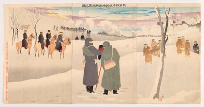 Photographier nos troupes combattant dans les rues de la forteresse de Niuzhuang - Kobayashi Kiyochika