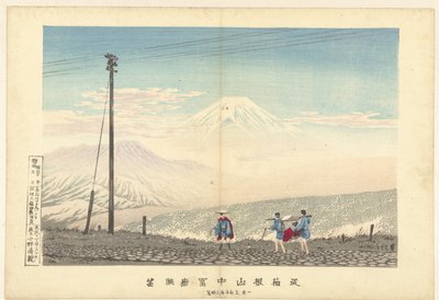 Vue du mont Fuji dans les montagnes de Hakone (Ju Hakone sanchu Fugaku chobo) - Kobayashi Kiyochika