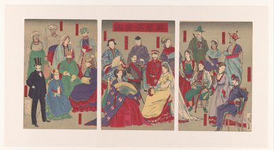 Représentation des costumes de tous les pays - Kobayashi Kiyochika