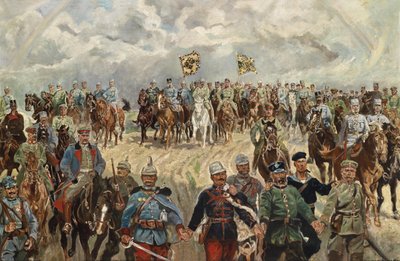 Les monarques alliés avec leurs commandants pendant la Première Guerre mondiale, 1914-1918 - Koch