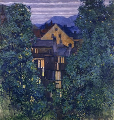 Vue de Payerbach, en arrière-plan le Rax - Koloman Moser