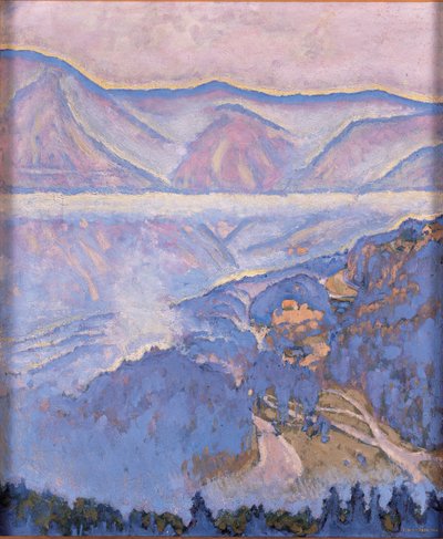 Regentag - Rainy day ... (huile sur toile) - Koloman Moser