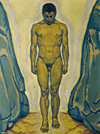 Jeune homme debout entre les rochers - Koloman Moser