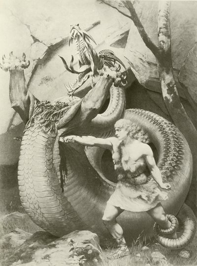Siegfried, Acte II scène vi (gravure) - Konrad Dielitz