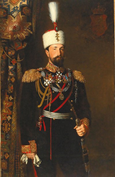 Portrait du prince Alexandre Ier de Bulgarie 1857-1893, 1881 - Konrad Wilhelm Dielitz