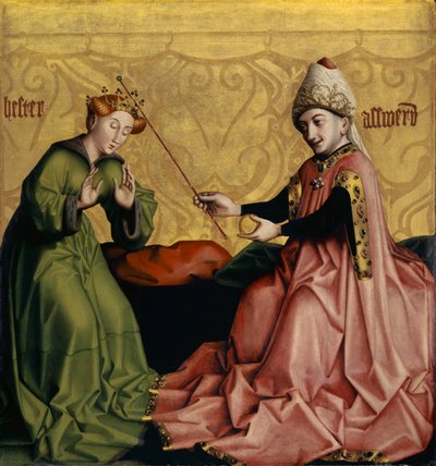 Esther devant Assuérus, Retable du Miroir du Salut Humain, côté intérieur - Konrad Witz