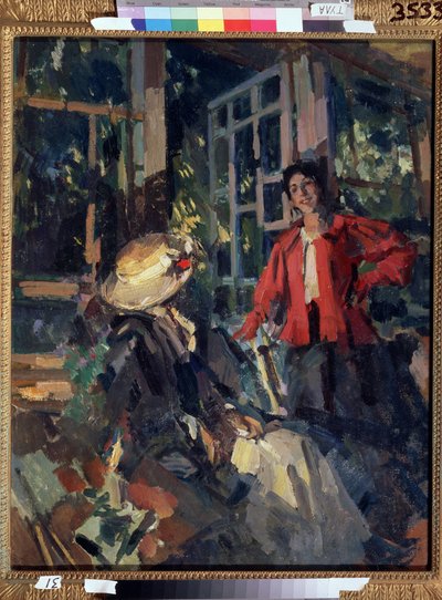 À la fenêtre - Konstantin Alekseevich Korovin
