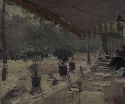 Café à Paris, années 1890 - Konstantin Alekseevich Korovin