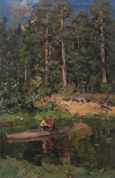Pêcheurs à Okhotino - Konstantin Alekseevich Korovin