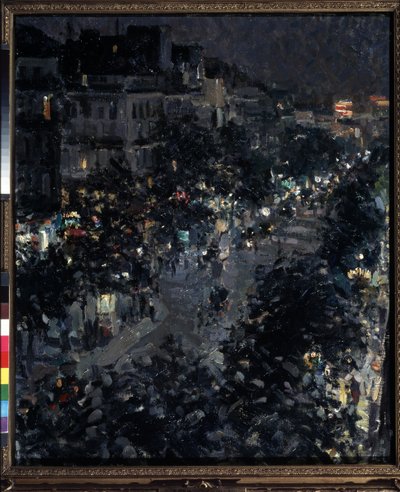 Paris la nuit, Boulevard des Italiens - Konstantin Alekseevich Korovin