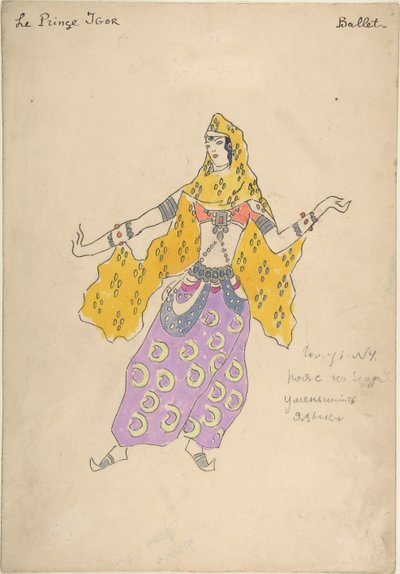 Fille polovtsienne. Costume pour l