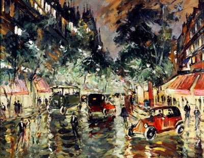 Nuit pluvieuse à Paris - Konstantin Alekseevich Korovin