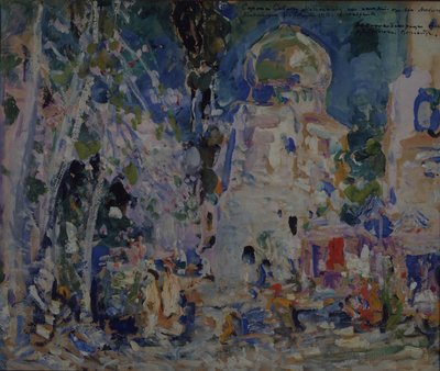 Décor de scène pour le ballet Le Mouron Rouge par F. Hartman, 1911 - Konstantin Alekseevich Korovin