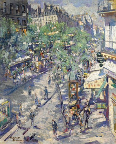 Le boulevard de Sébastopol à Paris, 1923 - Konstantin Alekseevich Korovin