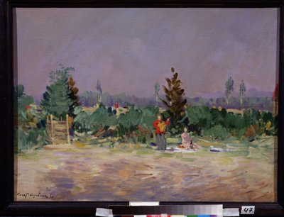 Une chaude journée près de Moscou - Konstantin Alekseevich Korovin