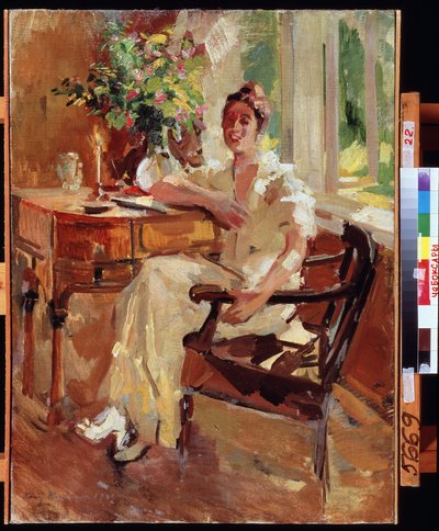 Une femme dans un fauteuil - Konstantin Alekseevich Korovin