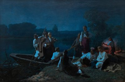 La veille de la Pentecôte en Ukraine, 1878 - Konstantin Alexandrovich Trutovsky