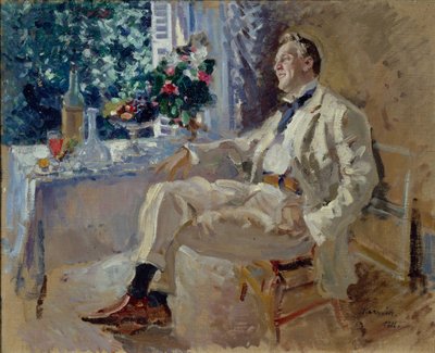 Portrait du chanteur Feodor Ivanovich Chaliapin - Konstantin Alexeyevich Korovin