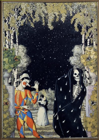 Arlequin et la mort - Konstantin Andreevic Somov