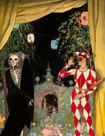 Arlequin et la mort - Konstantin Andreevic Somov