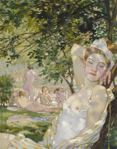 Baigneurs au soleil, 1930 - Konstantin Andreevic Somov