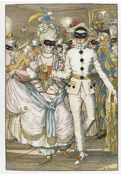 Illustration pour le livre Le Livre de la Marquise - Konstantin Andreevic Somov
