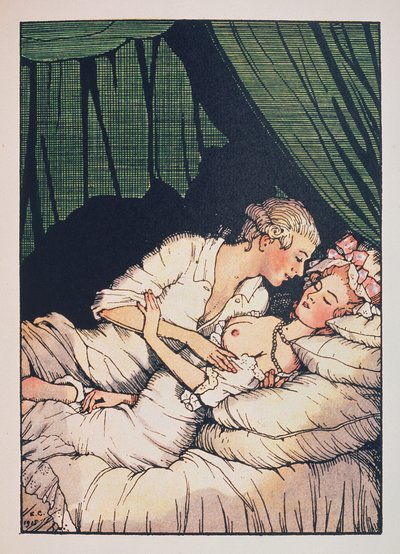 Illustration pour Le Livre de la Marquise de Franz Blei - Konstantin Andreevic Somov