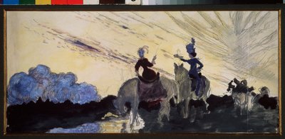 Une promenade - Konstantin Andreevic Somov