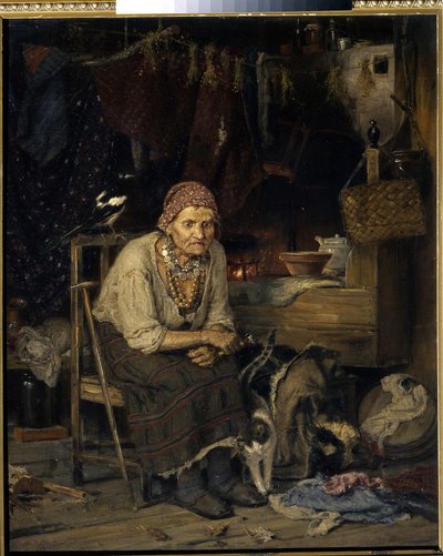 Une sorcière - Konstantin Apollonovich Savitsky