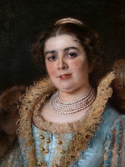 Portrait de Varvara Alexeevna Morozova - Konstantin E Makovskij