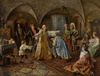 Colin-maillard - Konstantin Egorovich Makovsky