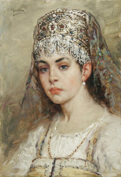 Femme de boyard, années 1880 - Konstantin Egorovich Makovsky