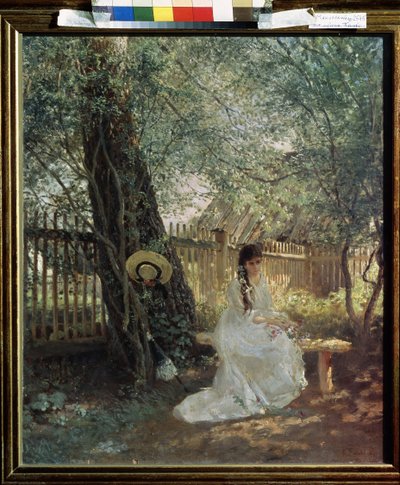 Dans le jardin - Konstantin Egorovich Makovsky