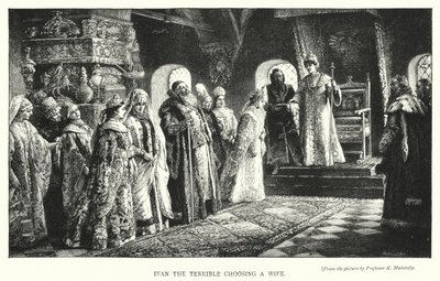 Ivan le Terrible choisissant une épouse (gravure) - Konstantin Egorovich Makovsky