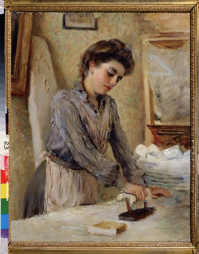 La repasseuse - Femme repassant - Konstantin Egorovich Makovsky