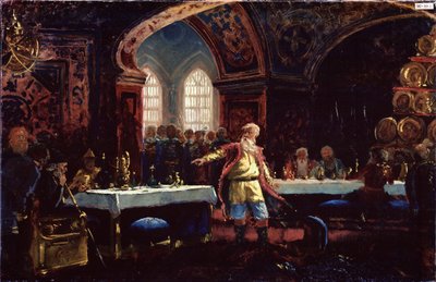 Le comte Michel Repnine au festin de Ivan le Terrible (1530-1584) - Konstantin Egorovich Makovsky