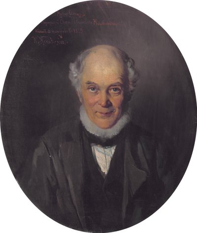 Portrait du peintre Yegor Ivanovich Makovsky 1802-1886, 1859 - Konstantin Egorovich Makovsky