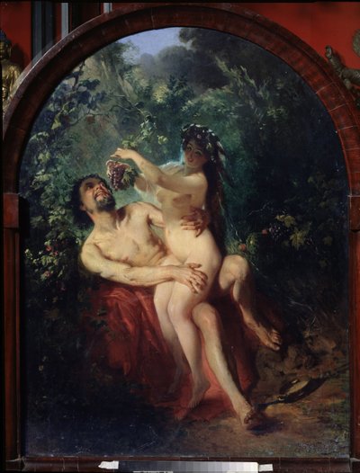 Satyre et nymphe - Konstantin Egorovich Makovsky